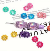 Colorful Metal Bead Caps  (10 Pieces)